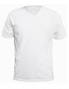 Zijden T-Shirt V-Hals Silkbasics Wit