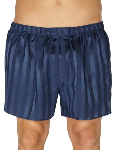 Zijden Boxershort Jacquard Stripe SilkBasics